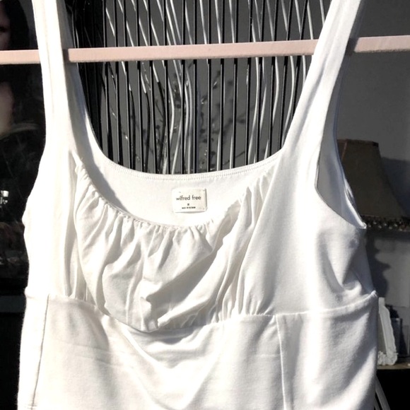 “TWO” Wilfred Free Crop Tanks. Both Sz~M 1~Black and 1~White - Picture 2 of 11